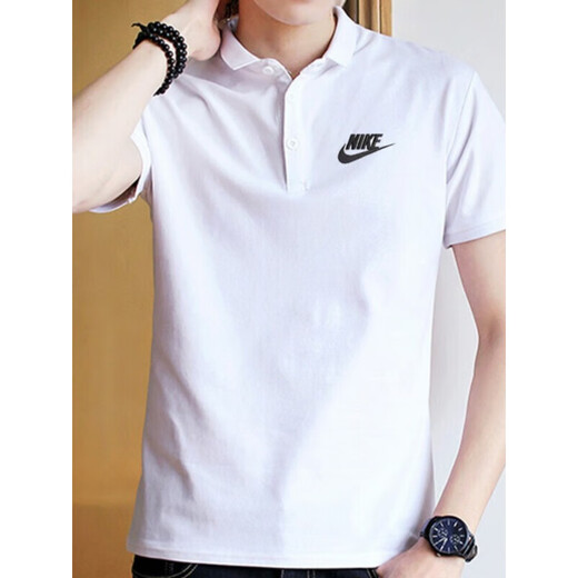NIKE Nike genuine pure cotton POLO shirt men's top lapel business short-sleeved new sports T-shirt CJ4457 black_FN3895-010 pure cotton breathable official S recommended 100-120Jin [Jin equals 0.5 kg]