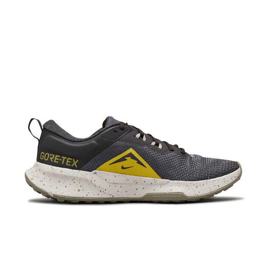 耐克（NIKE）官方JUNIPER TRAIL 2 GORE-TEX防水男子越野跑步鞋HM9734 200中灰/耀黄/沙漠卡其/幻影灰白 38.5