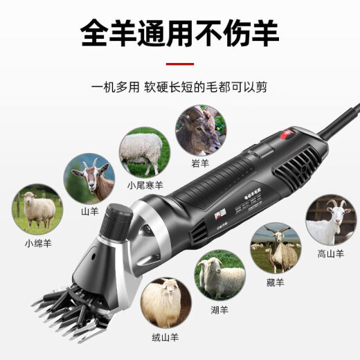 质造（ZHIZAO）电动羊毛剪电推子专用剪刀剃毛机宠物理毛发大功率剪羊毛神器 锂电便携款2电1充11980Wa/6档调