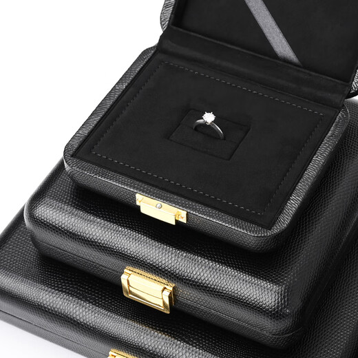 Biyun High-End-Schmuckschatulle High-End-Schmuckstasprotikum Haushalt Multifunktionsring Ring Halskette Schmuck Verpackung Geschenkbox Anhänger/Halskettenbox (Moonlight Night Black) -H15602