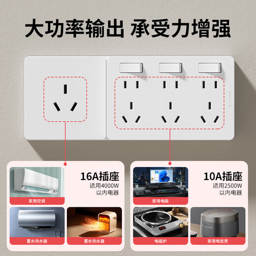Internationale Elektrikerin-Expansionssocket 86-Typ-Oberflächenanlagerung Erweiterter Schalter Socket Küche Küche Multifunktions-Plug-set-Einstellung in der Einstellung Wireless Konverter erweitert sich nach rechts [weißes 21-Standard-Modell]