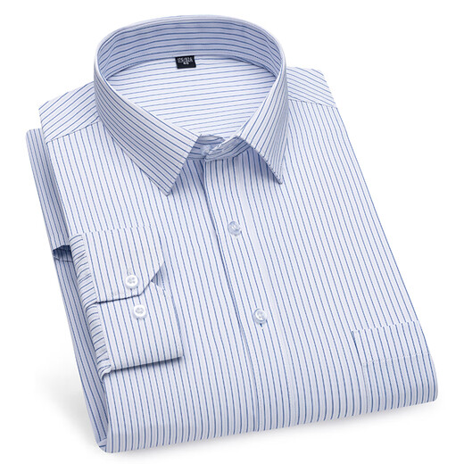 Lilan men's business formal long-sleeved white shirt large size loose professional short-sleeved trendy square collar black Korean style shirt 6629 41