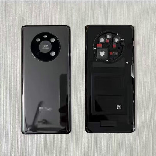 适用于华为mate40后盖原装玻璃mate40pro素皮后壳后屏电池盖 Mate40Pro【釉白】后盖带镜片