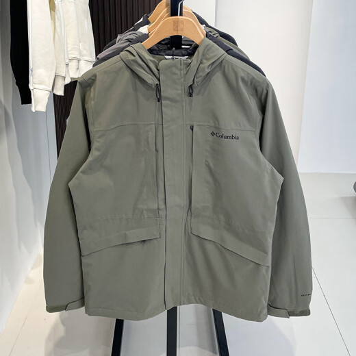 哥伦比亚（Columbia）25春夏新款男户外防水连帽单层冲锋衣夹克XE4839 011 黑色 S (170/92A)