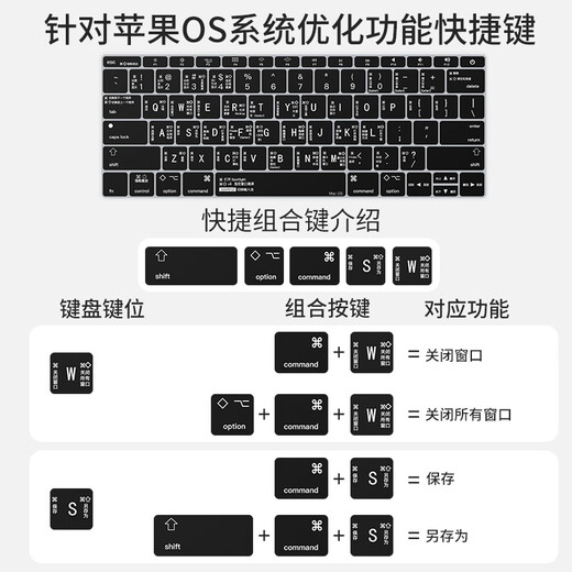 Mondrian2020 convient au film de clavier MacBookPro 13.3 Clés de raccourci 14 Stick de protection de l'air de l'ordinateur transparent Mac12 pouces Silicone 2021 Nouvel ordinateur portable Pro16M1 15 Air13.3 pouces [A1369_1466] Original A