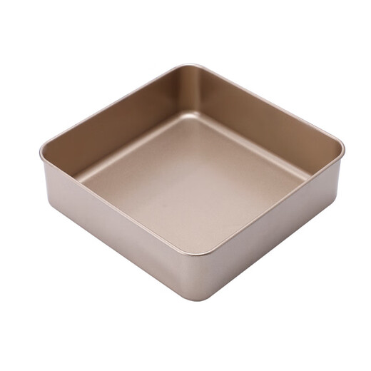 花乐集古早蛋糕模具水浴烤盘加高加深6-8-9-10寸方形烘焙工具戚风烤盘 加厚10英寸(27*27*8cm)重量897g
