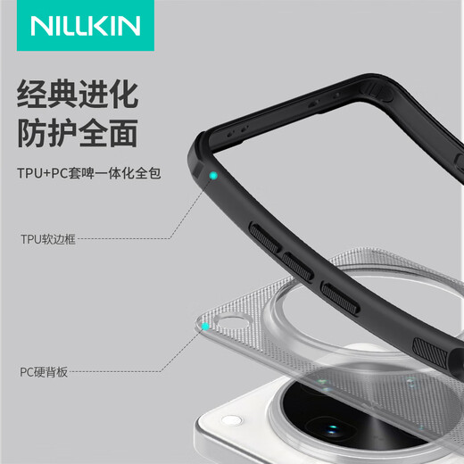 Neilkin adapté à OppoFind X8ultra Mobile Phone Case Magnetic Aspiration Fullpack Matte Matte Anti-Slip Anti-Fall Protection Anti-Fingerprint Min et simple Case de protection Bouclier Pro Black