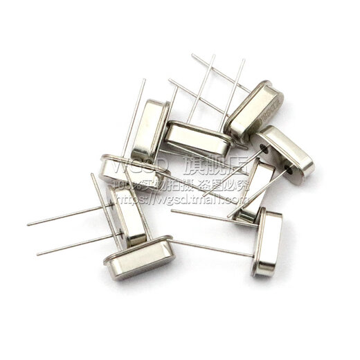 Quartz crystal oscillator direct plug 2 pins HC-49S passive crystal 12MHZ 11.0592M 4M24M25M8M10M16M Passive crystal oscillator 24.576M direct plug 2 pins (10 pieces)