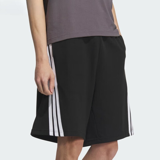 阿迪达斯 （adidas）短裤男裤夏季新款五分裤跑步健身裤子训练透气休闲裤运动裤 KC3897/黑色 S