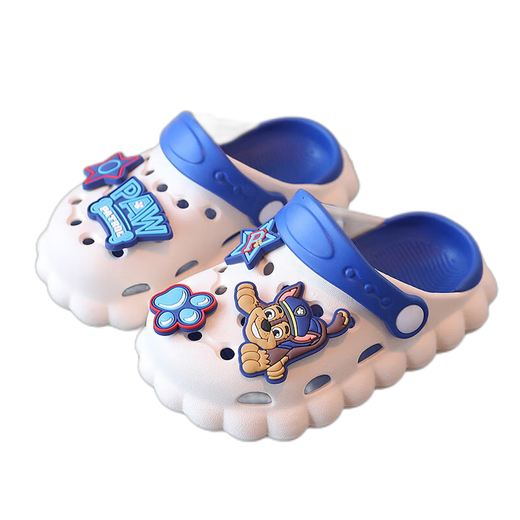 Wangwang Team Kinderschuhen Summer Jungen und Mädchen Babylochschuhe Innen-Schlupf-Rutsch weicher Einzelkind Baotou Sandalen PW-3101 Meter Weiß AQI 16 innere Länge 16 cm
