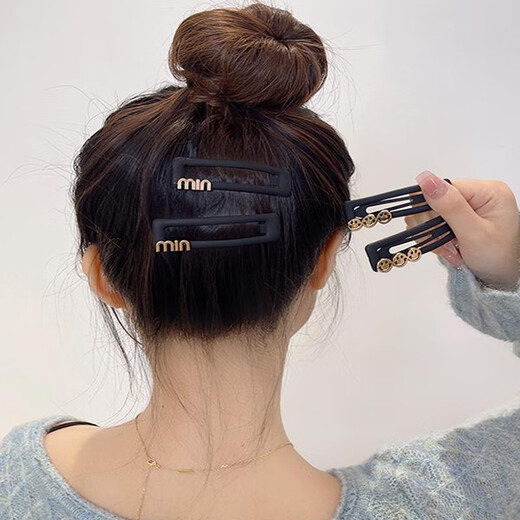 Dongyi carefully selects light luxury hairpins, broken hairpins for women, side bangs clips, forehead clips, bb clips, hair accessories, smiley faces, 4 packs