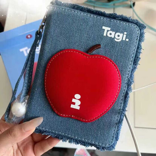 Tagi Apple Passport Clip Travel Dokument Passportschutzfall Pingping einer Ankündigung Denim -Kartenfall Netter Speicherpingping einer Ankündigung