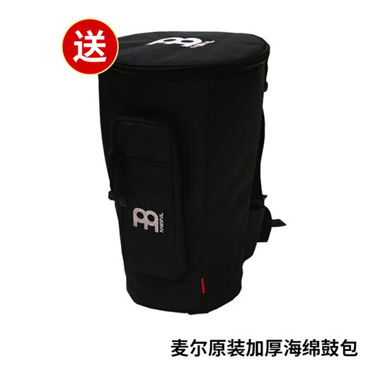MEINL非洲鼓麦尔手鼓整木掏空印尼进口HDJ系列儿童成人羊皮打击乐 10英寸HDJ17远古神器【经典款】