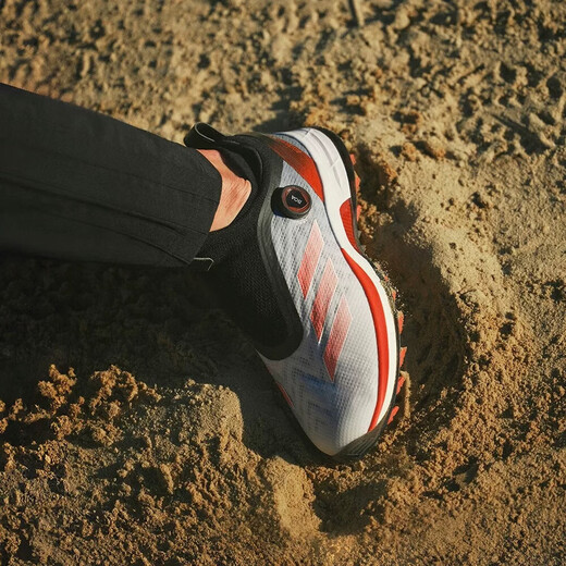 阿迪达斯（adidas）高尔夫球鞋男鞋25全新AdiZero ZG舒适轻量稳定支撑BOA高尔夫男鞋 白/红/黑 IH9896 42