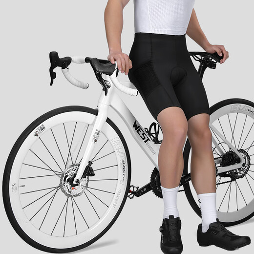 West Rider spring and summer cycling pants for men and women quick-drying padded mountain road bike shorts cycling jersey black M