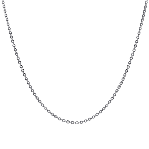 Duozun pt950 platinum necklace women's o-shaped chain platinum necklace can be pulled and adjusted clavicle chain plain chain women's birthday gift 4.19g/45cm thick about 1.4mm pull and adjust