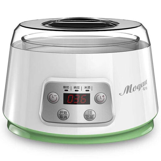 GUEIN Japón importó calidad máquina de yogur pequeña para el hogar totalmente automática de gran capacidad ZCW-S03 vino de arroz natto tanque interior de vidrio máquina de yogur de temperatura constante máquina individual + tanque interior + taza de 4 puntos