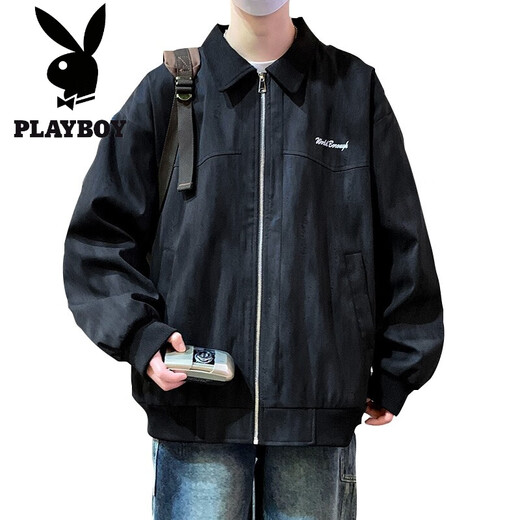 
Playboy (PLAYBOY) jacket for men 2025 new fashion brand thin jacket for young people handsome workwear K15832 white gray M
