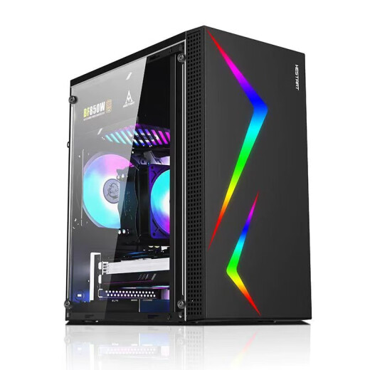 
Jiaxin Technology's new i9-level i7-level computer host desktop computer desktop assembly computer full set of computer 4060 game live e-sports office and home desktop computer DIY computer single host + 27-inch curved display set 4: i9-level 24 thread 32G 1050 chicken eating