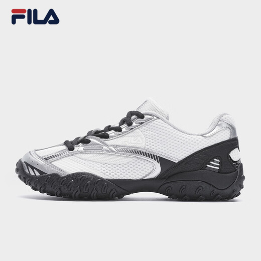 斐乐（FILA）【杨幂同款】女鞋芭蕾2老爹鞋2025夏季新款跳跳德训休闲运动鞋 星白/太空银-GS 37.5