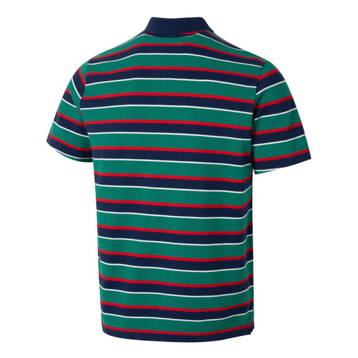 耐克（NIKE）polo衫男装夏季纯棉透气舒适翻领休闲条纹上衣跑步运动服男子短袖 FN3897-410 M /170/88A