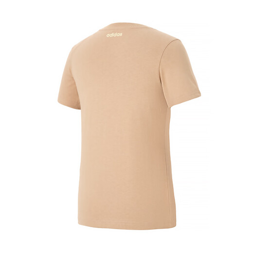 
Adidas (adidas) women's summer breathable and comfortable outdoor casual sports pure cotton short-sleeved T-shirt KE6196 warm sand color M