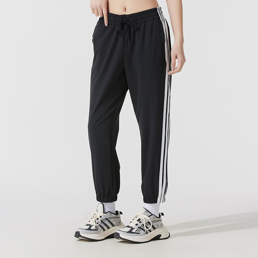 Adidas women's sports suit 25 summer new fast drying breathable casual short-sleeved T-shirt loose trousers two-piece set JD6435+JZ2173 XL