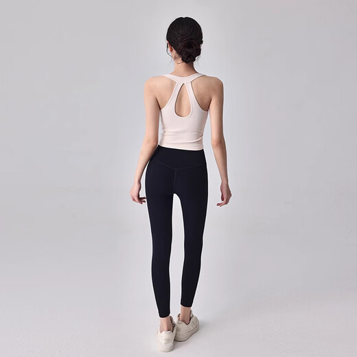 LULULMCCTN Yoga Vest Women's New Pilates Professional Training Top Fitness Sports Bra Purple L