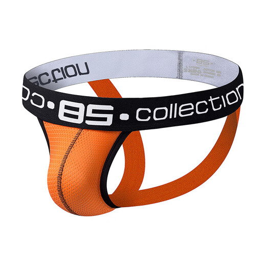 Zi Jiafu Y 85B men's underwear thong sexy buttocks breathable double thong for men white M