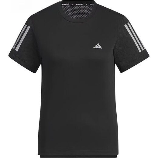 阿迪达斯 （adidas）2025夏季新款女子跑步运动训练休闲圆领短袖T恤JF1478 JF1477 S 体重 参考 95-110斤
