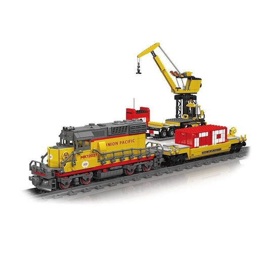 宇星模王SD40-2型内燃机车电动积木拼装男孩玩具12027S礼物 SD40-2型内燃机车-1257片宇星模