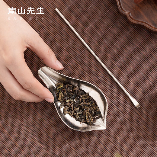 Mr. Nanshan Kung Fu tea set accessories Chinese style with teaspoon pure titanium tea set tea set tea ceremony accessories Hejian tea set Hejian tea set
