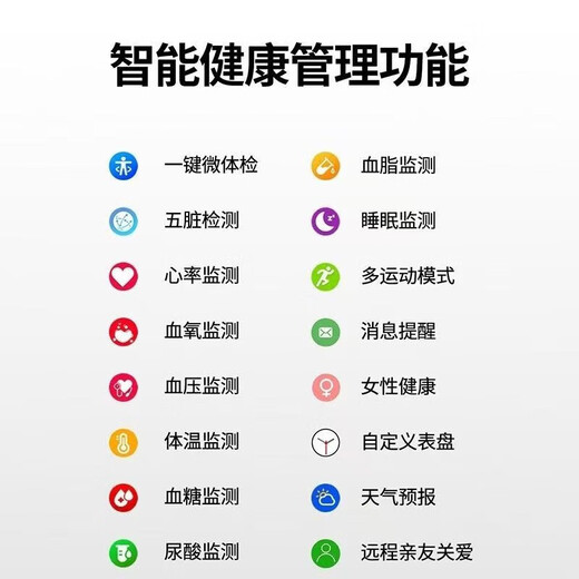 Hua Huawel ist ein allgemeiner medizinischer Blutzucker, Blutsauerstoff, Harnsäure-Schlaf-Überwachung intelligentes Armbandübungen Herzfrequenzwache