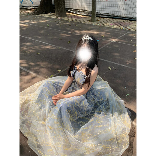 Rongyuege sense evening dress for women 2025 summer new coming-of-age ceremony 18-year-old student art exam performance elegant temperament main picture L