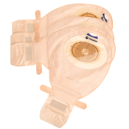 Kangle Baoshengshu einteilige Ostomie-Tasche 15251 undurchsichtiger Öffnung Rektalhocker Bag Stuhltasche Anorektalbeutel [1 in Schüttung] 15251 einteilige Hautfarbe Stuhltasche