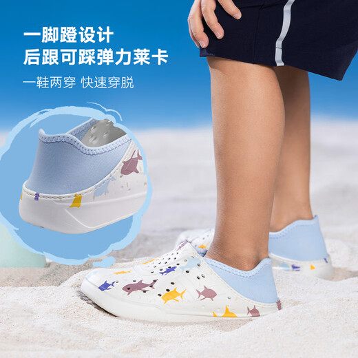 Puni Children's Crocs 2025 Summer New Slippers Baotou Anti-kick Beach Sandals for Boys and Girls One-Step