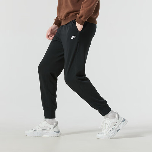 耐克（NIKE）卫衣男运动套装25春季新款健身训练套头衫 时尚卫裤长裤两件套 FN3889-133/白+FN3802-010/黑 M