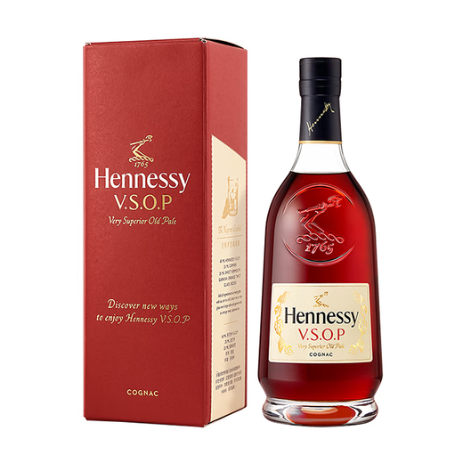 Hennessy Cognac Brandy French original imported foreign wine Official licensed products with code VSOP 500mL 1 bottle