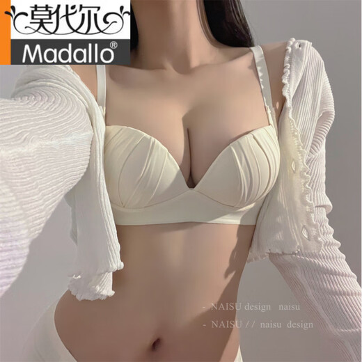 莫代尔小胸聚拢内衣女性感少女情趣文胸套装无钢圈防下垂上托调整型胸罩 紫色单件 70A 32B