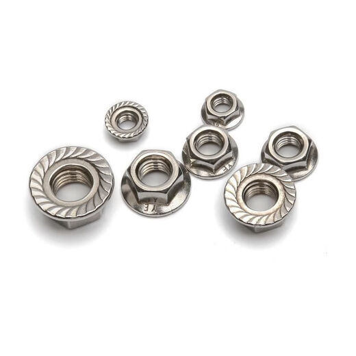 Flange nut 304/201 stainless steel anti-slip pattern flange nut GB6177M4M5M6M8M10M12M14 304 stainless steel flange mother M12200 pieces