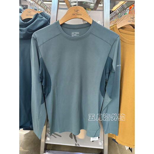 Archaeoptera Bird (Arc'teryx) Arc'teryx Archaeoptera Bird Rho Hybrid Herren Innere Langarmed Top Spliced ​​Wolle 6190/6243 Halb-Reißverschluss Graphit Gray Grasp 6190 s
