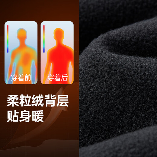 Camel (CAMEL) Men's Jacket Cotton Jacket Men's Winter Hooded Velvet Thickened Waterproof Workwear Cotton Jacket Men M34CAEC735