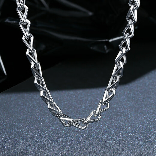 Saturday Fortune (ZLF) PT950 platinum necklace men's platinum chain domineering men's trendy brand melon seed chain 54cm-58.39g
