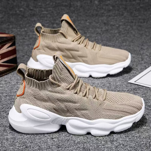 Yique Yique Men's Shoes para primavera Nuevos zapatos de malla de peso ligero y transpirable Versátiles de papá informal