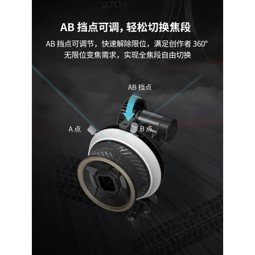 SmallRig迷你跟焦器通用相机单反无线便携mini变焦器手动追焦镜头可调节遥 62.5-64.5 无缝跟焦环 3291
