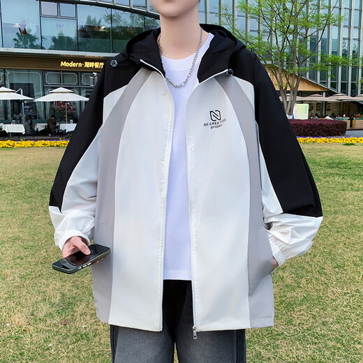 Boledi Teenage Sun Protection Vêtements de glace Silk Derre rapide Garçons légers et fine veste respirante Grands enfants Été Outdoor Sun Protection Vêtements 6623 Gris (Coat Single) de haute qualité 185 4xl 170-190jin [Jin est égal à 0,5 kg]