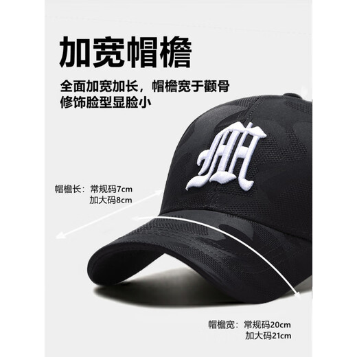 ESSONIO轻奢品牌男士帽子男新款潮流迷彩鸭舌帽户外出游钓鱼宽帽檐棒球帽 浅灰金标【暗纹迷彩 潮流百搭】 均码 可调节 ESSONIO轻奢品牌男士帽子男新款潮流迷彩鸭舌帽户外出游钓鱼宽帽檐棒球帽 浅灰金标【暗纹迷彩 潮流百搭】 均码 可调节