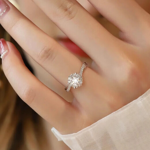 MZMZ Platinum Couple Ring PT950 Platinum Pair of Rings Wedding Diamond Ring Valentine's Day Birthday Gift for Girlfriend and Wife Light Luxury Style - Live Pair of Rings Local Warehouse/Next Day Delivery