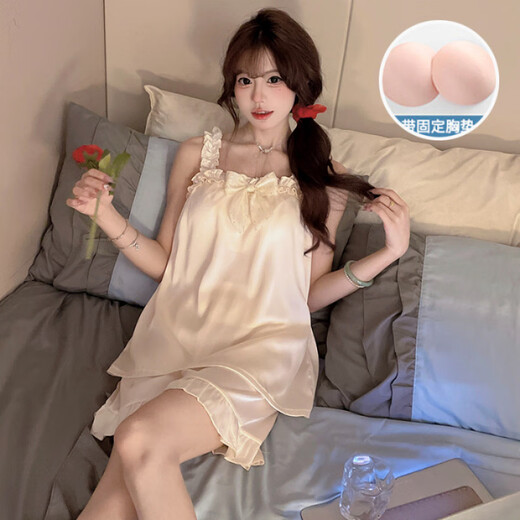 Hanrui Summer Pad Padis Pyjamas pour femmes pour femmes en dentelle mince vêtements JDX-9221 # [rose] 175 L
