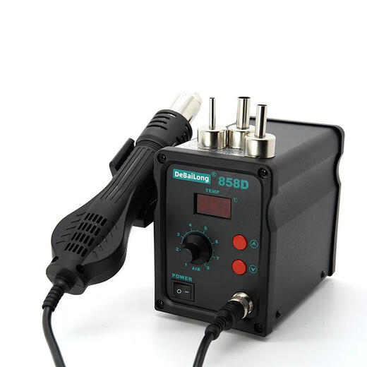 Kezhitude Bailong Air Gun Gun desoldering Estación Dos en uno 878D Soldering Iron 858D Estación de soldadura sin plomo Computadora de teléfono móvil soldadura de soldadura de soldadura 858d [Especificación china] Configuración estándar